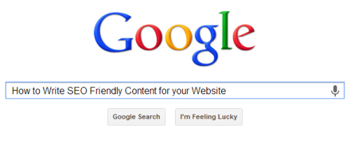 How to write SEO Friendly Content for your Website?