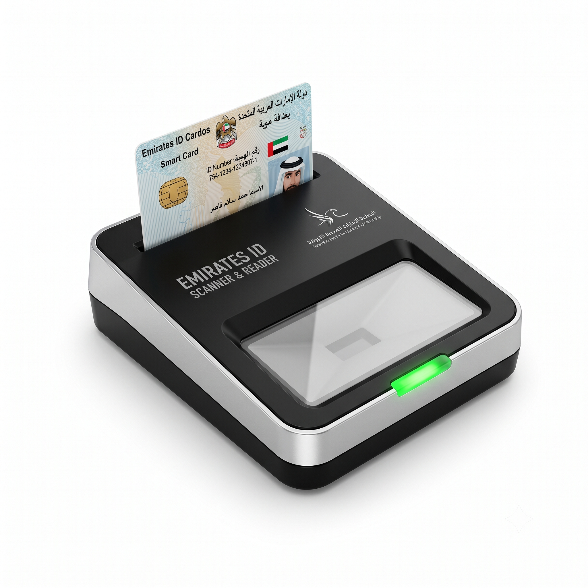 Desktop smart card reader and Emirates ID scanner for quick tenant onboarding