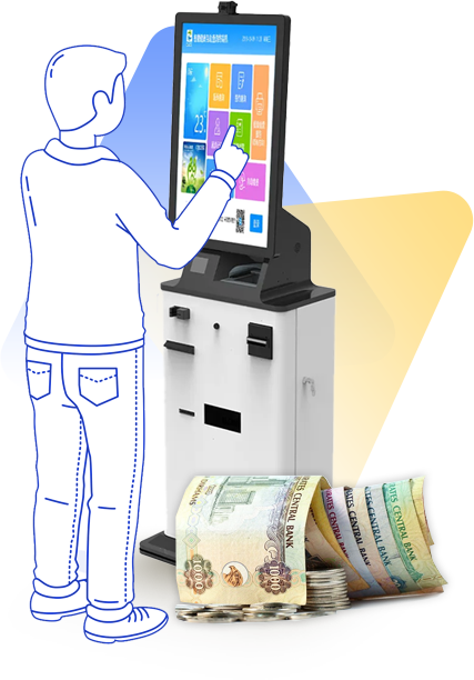 Interactive Self-Service Payment Kiosk Machine