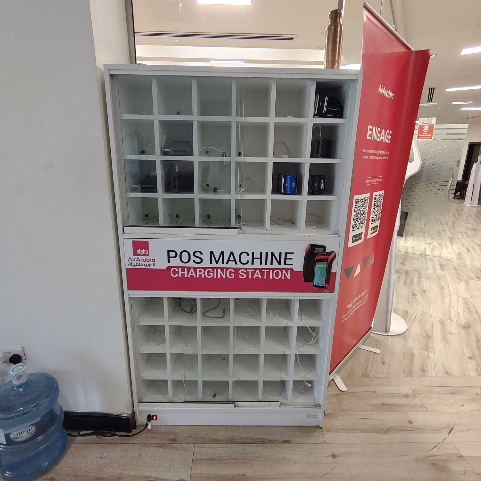 Air Arabia POS charging station by RSI Concepts