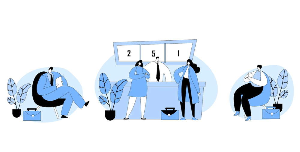 Queue management in banking